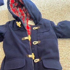 Navy Blue Jojo Maman Bebe Wool Barn Jacket